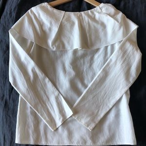 COS Tops / White Long Sleeve Blouse
